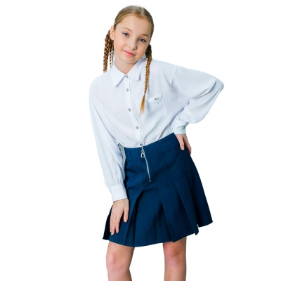 Юбка школьная для девочки Deloras Q64115D синяя 1